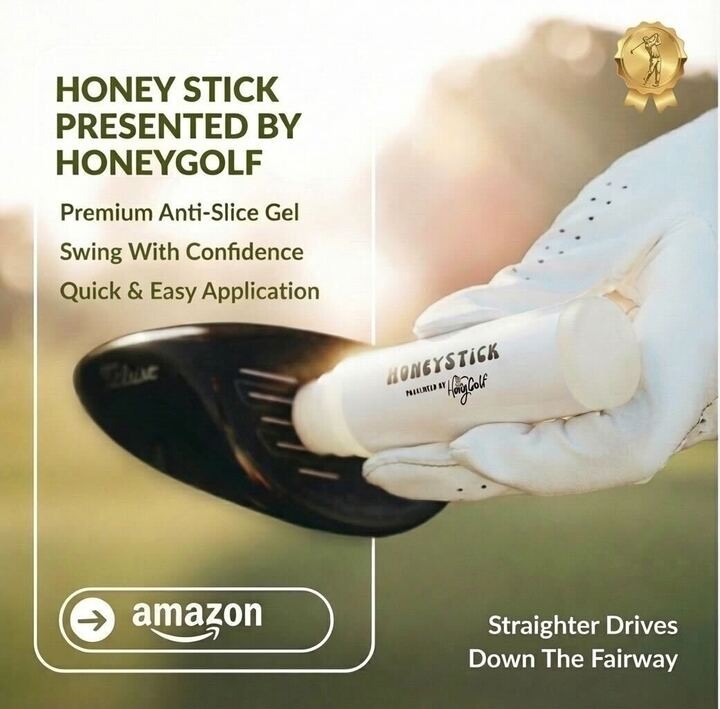 HoneyStick 2 Pack HoneyStick Anti Slice Gel for Golf Clubs - Anti-Hook Spin Redu