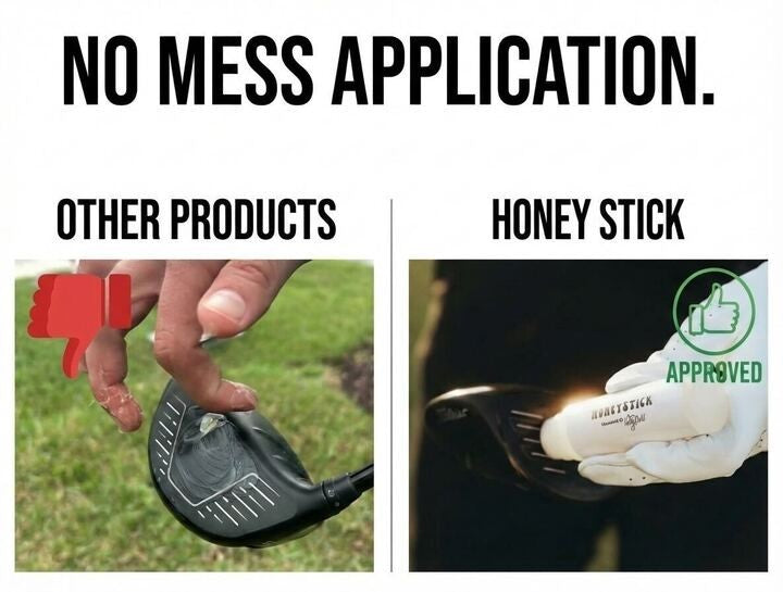 HoneyStick 3 Pack Anti Slice Gel for Golf Clubs - Anti-Hook Spin Reducer