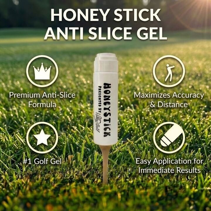 HoneyStick 3 Pack Anti Slice Gel for Golf Clubs - Anti-Hook Spin Reducer