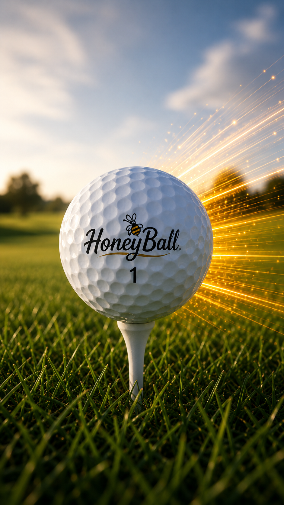 NEW HoneyBall - Long Distance Golf Ball 12 PCK