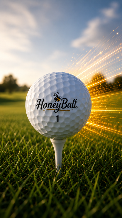 NEW HoneyBall - Long Distance Golf Ball 12 PCK