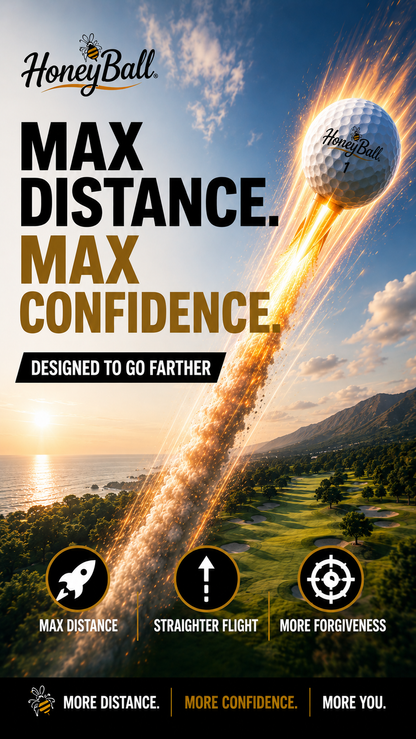 HoneyBall - Long Distance Golf Ball